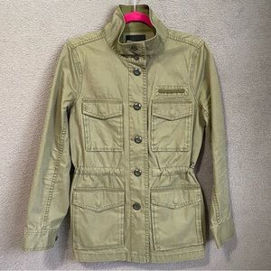 Madewell Castskills Green Jacket Womens Sz M Utility Cargo Safari